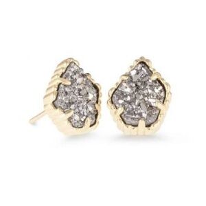 Kendra Scott Tessa Gold and Silver Drusy Earrings